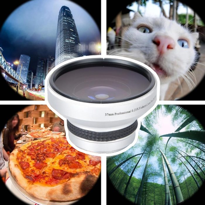 37mm 0.25X Super Fisheye Additional Lens, Macro Close Up Shooting, Made of Aluminum Alloy Optical Glass, Suitable for 37mm Caliber Camera Lenses - Image 6