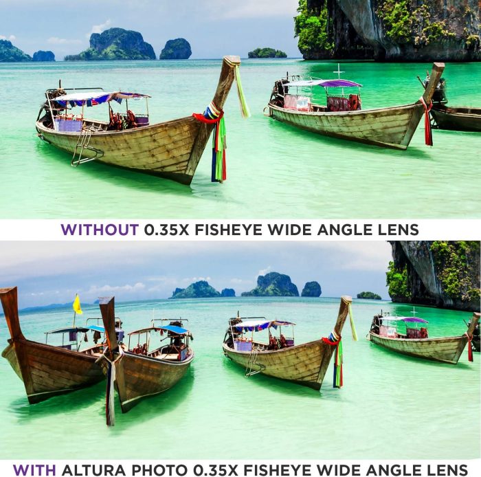 Altura Photo 58MM 0.35x Fisheye Wide Angle Lens (w/Macro Portion) for DSLR Cameras EOS Rebel 70D 77D 80D 90D T8i T7 T7i T6i T6s T6 T5i T5 T4i T3i T100 SL1 SL2 SL3 - Image 5