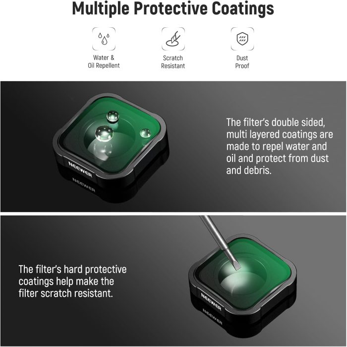 NEEWER 15X Magnification Lens 7-10cm Focal Distance for Macro Photography Close Up, Compatible with GoPro Hero 13 12 11 10 9 Action Camera, Not Waterproof, LS-31 - Image 5