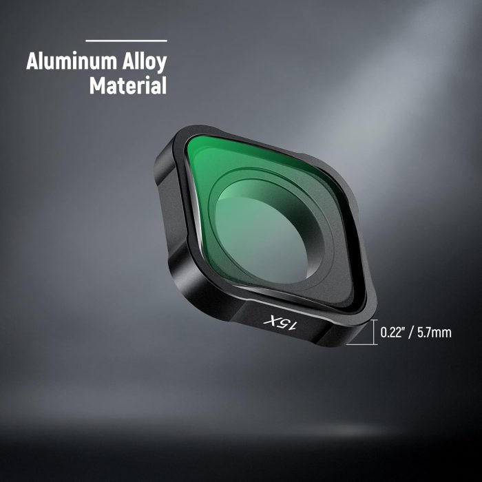 NEEWER 15X Magnification Lens 7-10cm Focal Distance for Macro Photography Close Up, Compatible with GoPro Hero 13 12 11 10 9 Action Camera, Not Waterproof, LS-31 - Image 6